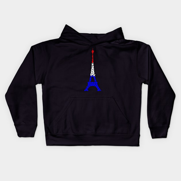 Eiffel tower Kids Hoodie by Florin Tenica